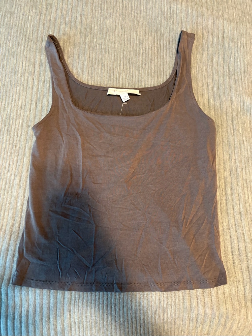 NWT Pink Rose Gray Tank Top, Size Medium